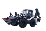 388 Backhoe Loader Dengan Stereng Empat Roda