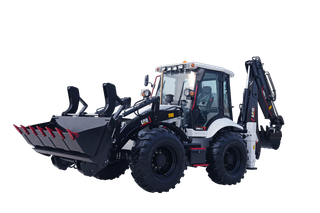 388 Backhoe Loader Dengan Stereng Empat Roda