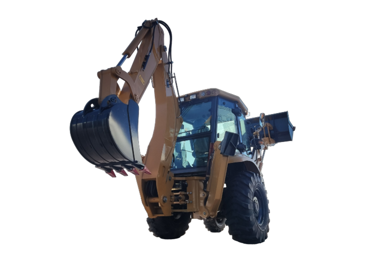 388 Backhoe Loader With Four Wheel Steering